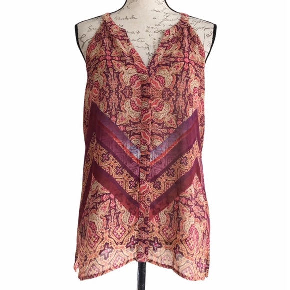 Sanctuary Tops - Sanctuary Border shell tank in Sunset Boho